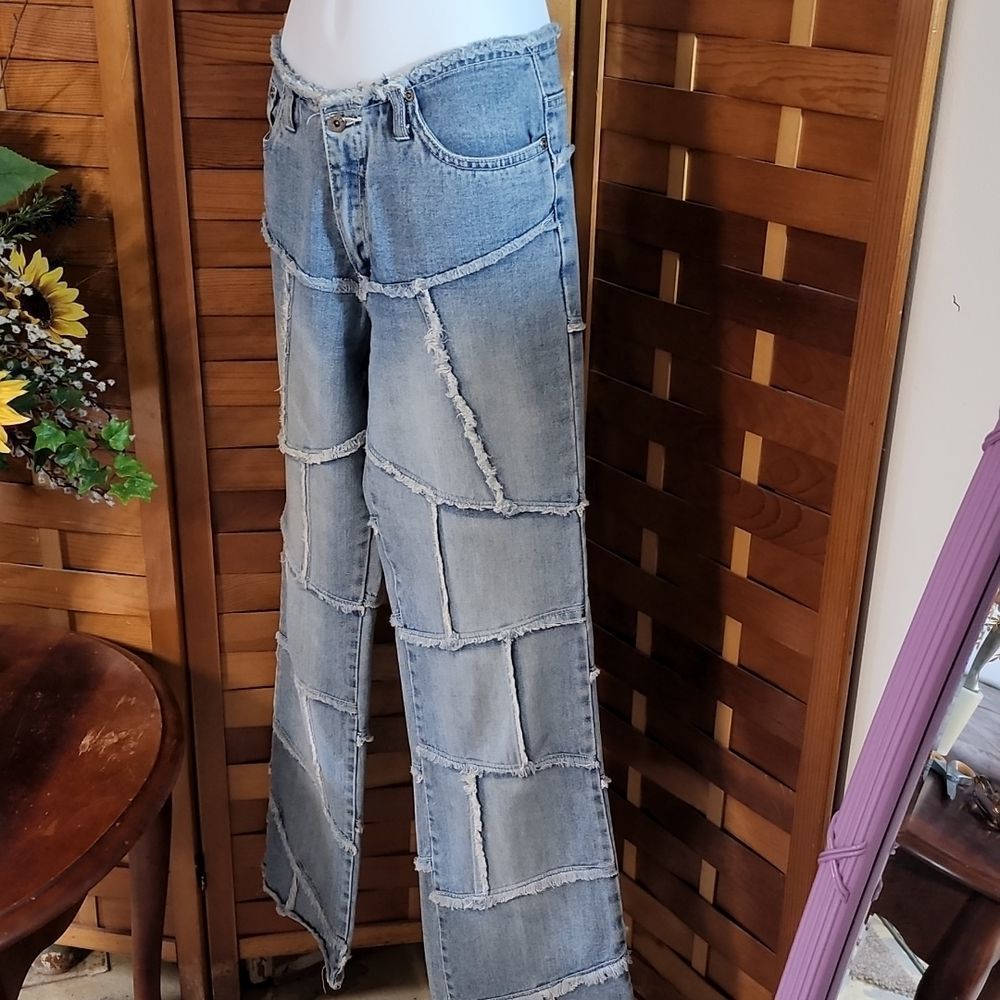 Vintage 70s style denim jeans - Picture 3 of 8